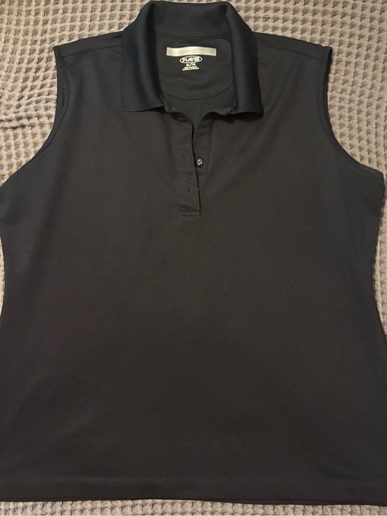 Greg Norman Collection Tops - Izod Women’s Sleeveless Polo in Black